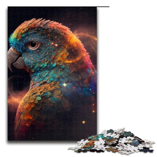1000-teiliges Puzzle für Erwachsene Papageien-Puzzle Hands-on-Spiel 1000 Teile (75 x 50 cm) von mowenbingpeng