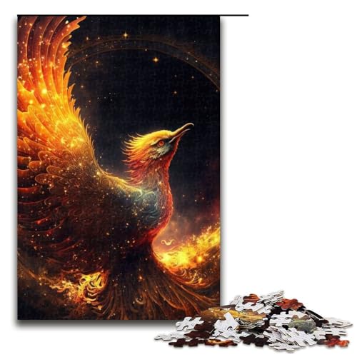 1000-teiliges Puzzle für Erwachsene Phoenix-Spiel Puzzles ganze Familie 1000 Teile (75 x 50 cm) von mowenbingpeng