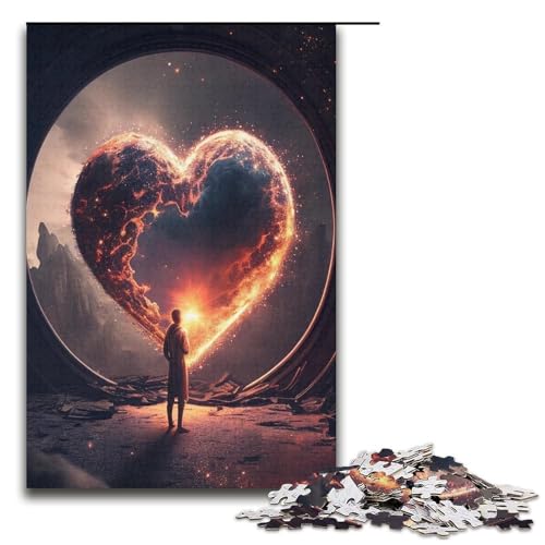 1000 teiliges Puzzle für Erwachsene Planet der Liebe Puzzle für Lernspiele Herausforderung Spielzeug Kunstwerk Geschenk 1000 Teile (38 x 26 cm) von mowenbingpeng