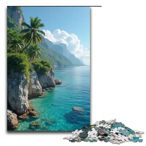 1000-teiliges Puzzle für Erwachsene Puzzlespiel mit jenseitiger Landschaft perfekte Dekoration für Teenager ab 14 Jahren 1000 Teile (75 x 50 cm) von mowenbingpeng