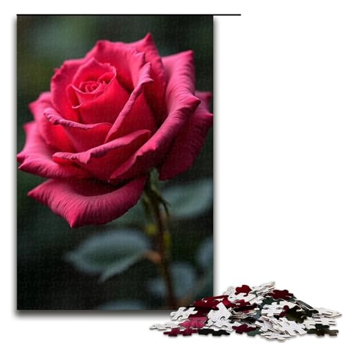 1000-teiliges Puzzle für Erwachsene Rosenranke Holzpuzzle Lernspiel für Erwachsene Herausforderungsspielzeug 1000 Teile (75 x 50 cm) von mowenbingpeng