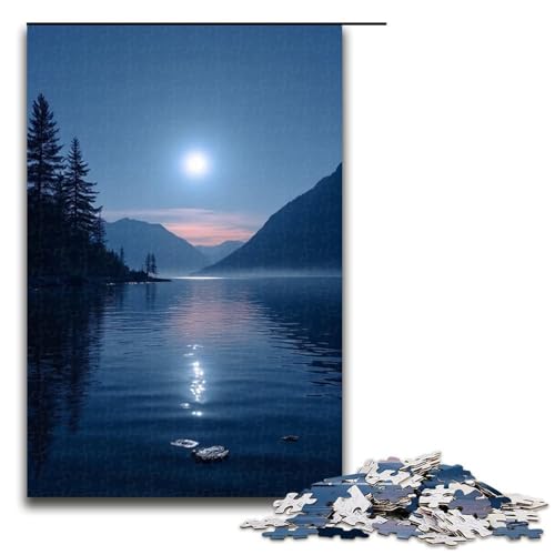 1000-teiliges Puzzle für Erwachsene Seelicht-Puzzle – anspruchsvolles Spiel EIN Kunstwerk geeignet für Jugendliche ab 14 Jahren 1000 Teile (75 x 50 cm) von mowenbingpeng