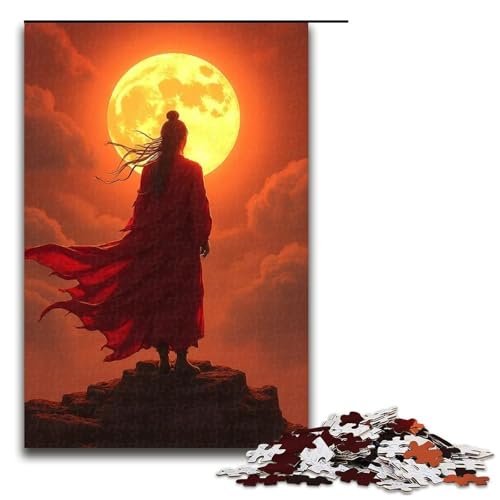 1000-teiliges Puzzle für Erwachsene Sonnen-Holzpuzzle für Erwachsene und Kinder Stressabbau-Tool 1000 PCS (75 x 50 cm) von mowenbingpeng