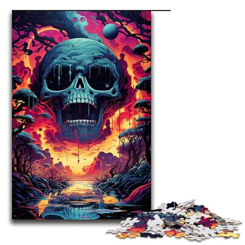 1000-teiliges Puzzle für Erwachsene Traumlandschaft Puzzle für Lernspiele Herausforderung Spielzeug Kunstwerk Geschenk 1000 Teile (75 x 50 cm) von mowenbingpeng