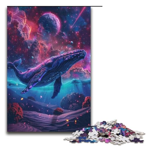 1000 teiliges Puzzle für Erwachsene Wal Spiel Puzzles ganze Familie 1000 Teile (38 x 26 cm) von mowenbingpeng