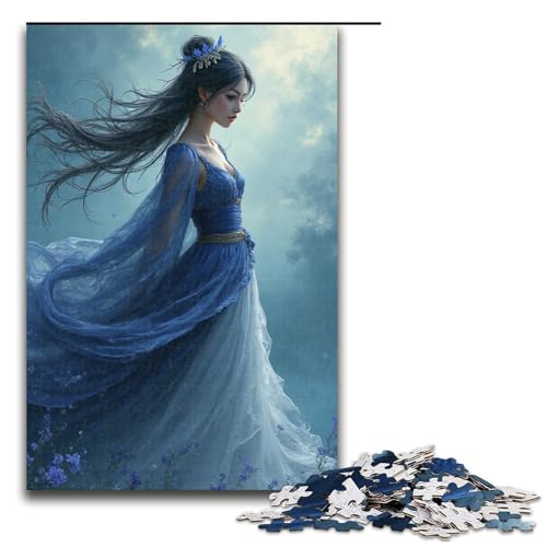1000-teiliges Puzzle für Erwachsene Wassermondhöhle Puzzle für Kinder Holzpuzzle Lernspiel für Erwachsene 1000 Teile (75 x 50 cm) von mowenbingpeng