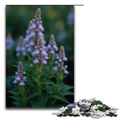 1000-teiliges Puzzle für Erwachsene Wildblumen-Punktpuzzle für Kinder Holzpuzzle Lernspiel für Erwachsene 1000 Teile (75 x 50 cm) von mowenbingpeng