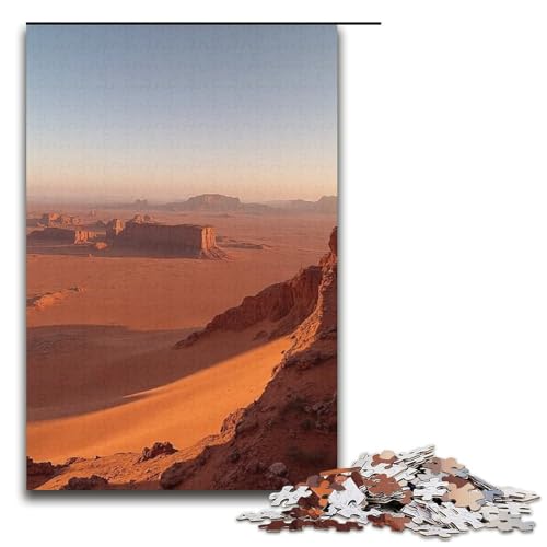 1000-teiliges Puzzle für Erwachsene Wüsten-Puzzle für Lernspiele Herausforderung Spielzeug Kunstwerk Geschenk 1000 Teile (38 x 26 cm) von mowenbingpeng