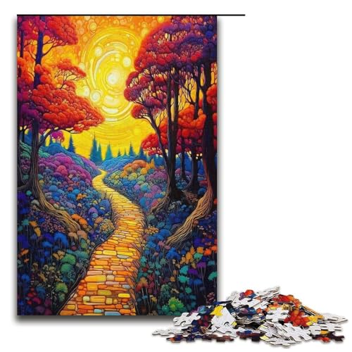 1000 teiliges Puzzle für Erwachsene Yellow Brick Road Spiel Puzzles ganze Familie 1000 Teile (38 x 26 cm) von mowenbingpeng