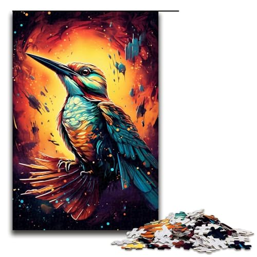 1000-teiliges Puzzle für Erwachsene buntes Specht-Puzzle praktisches Spiel 1000 Teile (75 x 50 cm) von mowenbingpeng