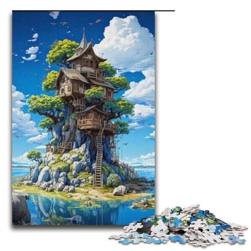 1000 teiliges Puzzle für Erwachsene das Spiel Leben auf dem Land ganze Familie 1000 Teile (38 x 26 cm) von mowenbingpeng