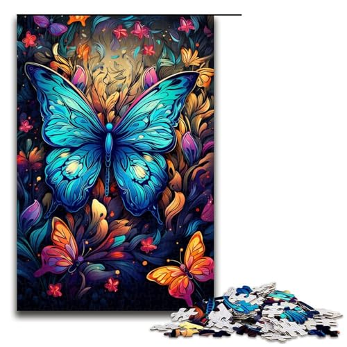 1000-teiliges Puzzle für Erwachsene exotische Bunte Schmetterlingspuzzles Geburtstagsgeschenke für Teenager ab 14 Jahren 1000 Teile (75 x 50 cm) von mowenbingpeng
