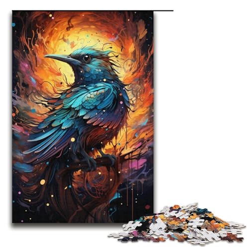 1000-teiliges Puzzle für Erwachsene exotisches buntes Vogel-Puzzle für Lernspiele Herausforderung Spielzeug Kunstwerk Geschenk 1000 Teile (38 x 26 cm) von mowenbingpeng