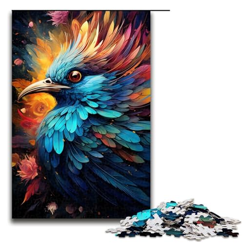 1000-teiliges Puzzle für Erwachsene exotisches buntes Vogel-Puzzle für Lernspiele Herausforderung Spielzeug Kunstwerk Geschenk 1000 Teile (75 x 50 cm) von mowenbingpeng