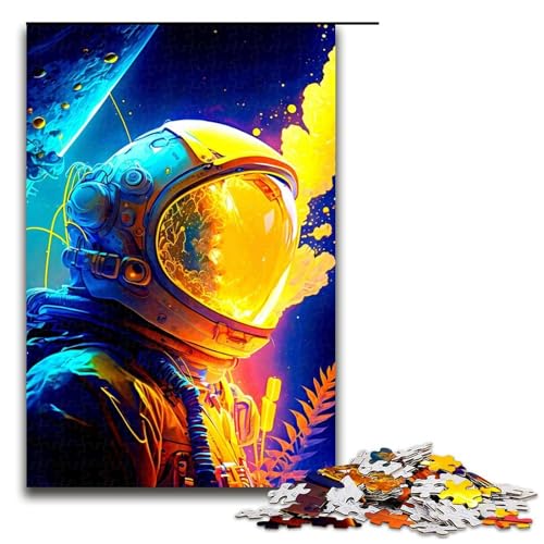 1000-teiliges Puzzle für Erwachsene farbenfrohe Astronauten-Puzzles Geburtstagsgeschenke für Teenager ab 14 Jahren 1000 Teile (75 x 50 cm) von mowenbingpeng