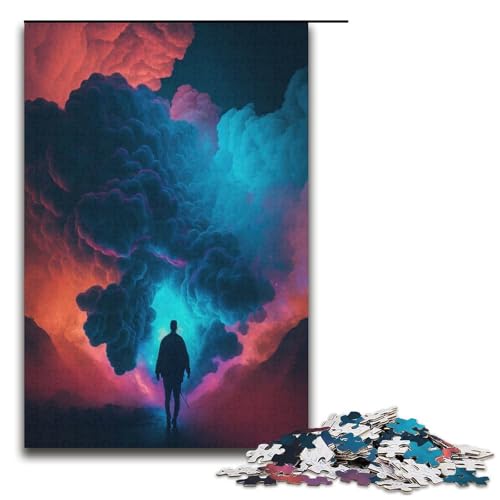 1000-teiliges Puzzle für Erwachsene farbenfrohe Träume Puzzle Hands-on-Spiel 1000 Teile (38 x 26 cm) von mowenbingpeng