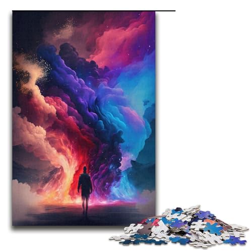 1000-teiliges Puzzle für Erwachsene farbenfrohe Träume Puzzle für Erwachsene Papierpuzzle anspruchsvolles Spiel 1000 Teile (38 x 26 cm) von mowenbingpeng