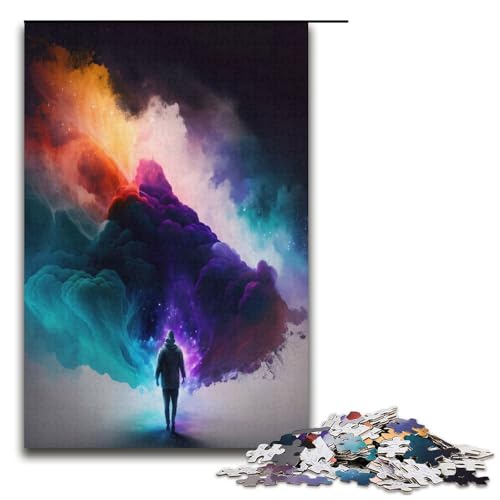 1000-teiliges Puzzle für Erwachsene farbenfrohe Träume Puzzle für Lernspiele Herausforderung Spielzeug Kunstwerk Geschenk 1000 Teile (38 x 26 cm) von mowenbingpeng
