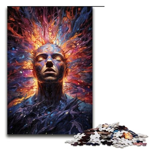 1000-teiliges Puzzle für Erwachsene kosmisches Monster Holzpuzzle für Erwachsene und Kinder Stressabbau-Tool 1000 Teile (75 x 50 cm) von mowenbingpeng
