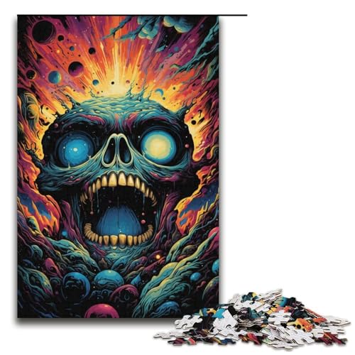 1000-teiliges Puzzle für Erwachsene kosmisches Monster-Puzzlespiel perfekte Dekoration für Teenager ab 14 Jahren 1000 Teile (38 x 26 cm) von mowenbingpeng