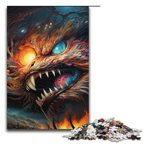 1000-teiliges Puzzle für Erwachsene psychedelische Maus-Puzzles Geburtstagsgeschenke für Teenager ab 14 Jahren 1000 Teile (38 x 26 cm) von mowenbingpeng
