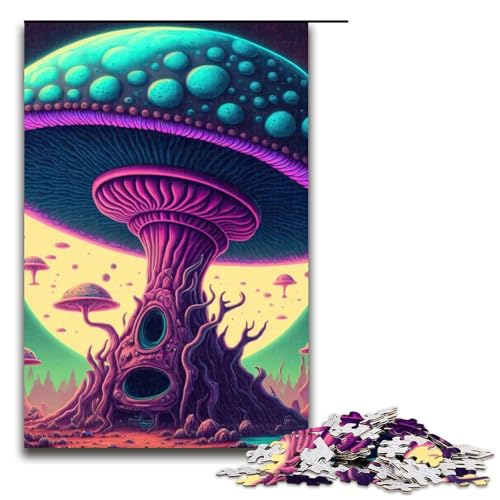 1000-teiliges Puzzle für Erwachsene psychedelische Puzzles Geschenke zum Geburtstag für Teenager ab 14 Jahren 1000 Teile (75 x 50 cm) von mowenbingpeng