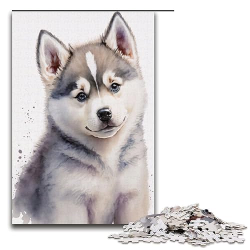 1000-teiliges Puzzle für Erwachsene süßes Baby-Welpen-Mal-Puzzle für Kinder Papierpuzzle Lernspiel für Erwachsene 1000 Teile (38 x 26 cm) von mowenbingpeng