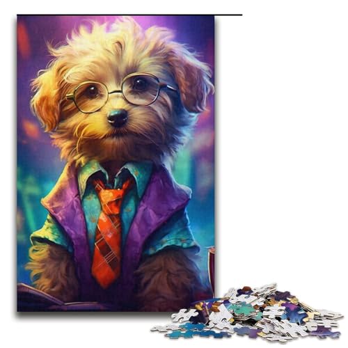 1000-teiliges Puzzle für Erwachsene süßes Tech-Welpen-Spiel ganze Familie 1000 Teile (38 x 26 cm) von mowenbingpeng