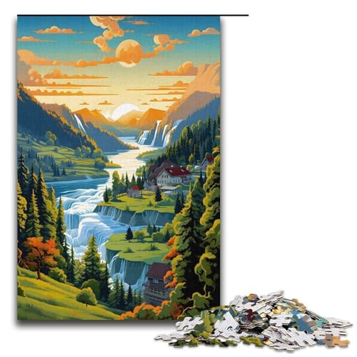 1000 teiliges Puzzle für Erwachsene wunderbare Welt Puzzle für Erwachsene Holzpuzzle anspruchsvolles Spiel 1000 Teile (38 x 26 cm) von mowenbingpeng