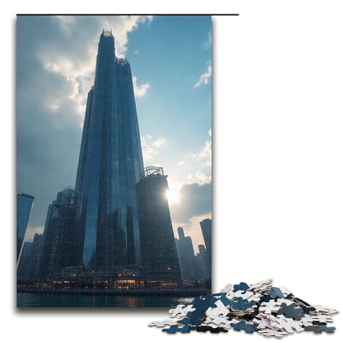 1000-teiliges Puzzle für Erwachsene. Große und majestätische Puzzles für Erwachsene. Holzpuzzle. Anspruchsvolles Spiel. 1000 Teile (75 x 50 cm) von mowenbingpeng