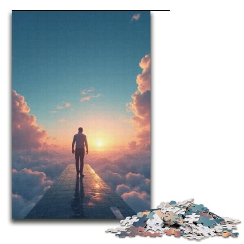 1000-teiliges Puzzle für Erwachsene. The Sky is The Limit-Puzzle – anspruchsvolles Spiel. EIN Kunstwerk. Geeignet für Jugendliche ab 14 Jahren. 1000 Teile (38 x 26 cm). von mowenbingpeng