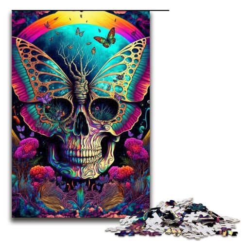1000-teiliges Puzzle mit Rosenschädel für Erwachsene, Holzpuzzle, anspruchsvolles Spiel, 1000 Teile 1000-teiliges Puzzle mit Rosenschädel für Erwachsene, Holzpuzzle, anspruchsvolles Spiel, 1000 Teile von mowenbingpeng