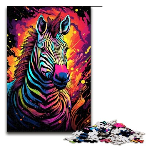 1000-teiliges Puzzle mit farbenfrohem psychedelischem Gemälde Zebra-Puzzle Geschenke Puzzles für Erwachsene Weihnachtswunschliste mit Weihnachtsmann für Teenager ab 14 Jahren 1000 Teile (75 x 50 cm) 1000-teiliges Puzzle mit farbenfrohem psychedelischem Gemälde Zebra-Puzzle Geschenke Puzzles für Erwachsene Weihnachtswunschliste mit Weihnachtsmann für Teenager ab 14 Jahren 1000 Teile (75 x 50 cm) von mowenbingpeng
