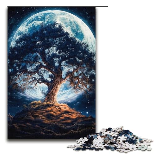 1000-teiliges Puzzlespiel „Kosmischer Lebensbaum“ für Erwachsene geeignet für Paare und Teenager ab 14 Jahren 1000 Teile (38 x 26 cm) von mowenbingpeng