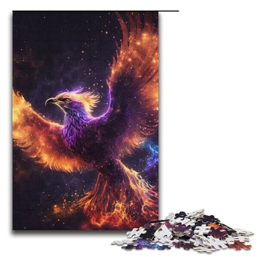 1000-teiliges Puzzlespiel „Phönixvogel“ für Erwachsene geeignet für Paare und Teenager ab 14 Jahren 1000 Teile (38 x 26 cm) von mowenbingpeng