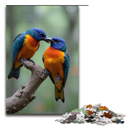 1000-teiliges Puzzlespiel Kampfvögel für Erwachsene geeignet für Paare und Teenager ab 14 Jahren 1000 Teile (75 x 50 cm) von mowenbingpeng