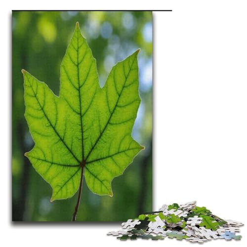 1000-teiliges Puzzlespiel Platanenblätter für Erwachsene geeignet für Paare und Teenager ab 14 Jahren 1000 Teile (38 x 26 cm) von mowenbingpeng