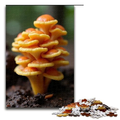 1000-teiliges Puzzlespiel Wildpilze für Erwachsene geeignet für Paare und Teenager ab 14 Jahren 1000 Teile (75 x 50 cm) von mowenbingpeng