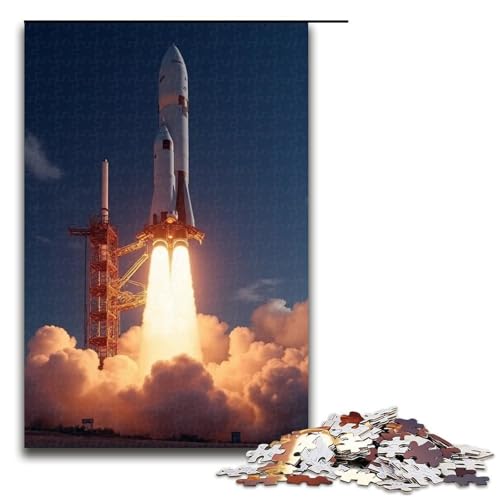 1000-teiliges Raketen-Puzzlespiel Puzzle für Erwachsene geeignet für Paare und Teenager ab 14 Jahren 1000 Teile (75 x 50 cm) von mowenbingpeng