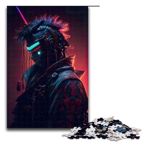 1000-teiliges Samurai-Neon-Puzzle, Geschenke, Puzzle für Erwachsene, Weihnachtswunschliste mit Weihnachtsmann für Teenager ab 14 Jahren, 1000 Teile 1000-teiliges Samurai-Neon-Puzzle, Geschenke, Puzzle für Erwachsene, Weihnachtswunschliste mit Weihnachtsmann für Teenager ab 14 Jahren, 1000 Teile von mowenbingpeng