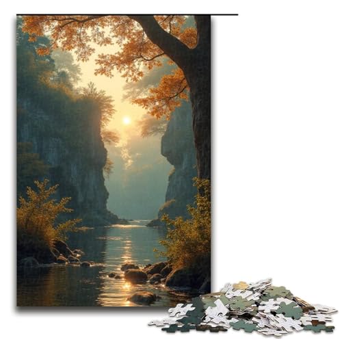 1000-teiliges farbenfrohes poetisches und malerisches Puzzle. Lustiges Puzzle für die Familie. Tolles Geschenk für Anime-Fans. 1000-teiliges Geschenk für Erwachsene von mowenbingpeng