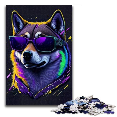 1000-teiliges süßes skurriles Shina-Inu-Puzzle für Erwachsene unmögliches Puzzle zum Stressabbau für Teenager ab 14 Jahren 1000 Teile (75 x 50 cm) von mowenbingpeng