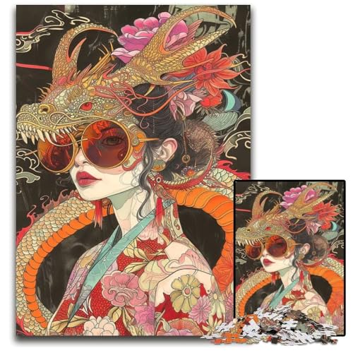 1000teiliges Puzzle „Fierce Allies“ unmögliches Puzzle für Erwachsene pädagogisches Denkspiel künstlerische HeimbüroDekoration ab 14 Jahren 1000 Teile (38 x 26 cm) von mowenbingpeng
