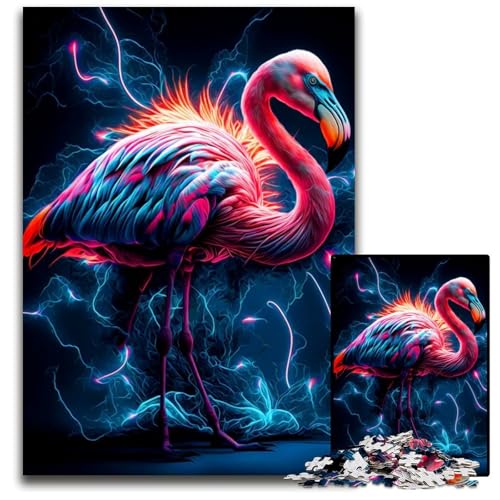 1000teiliges Puzzle Flamingo unmögliche Puzzles für Erwachsene Denkspiel interaktives Familienspiel geeignet für Kinder ab 14 Jahren 1000 Teile (38 x 26 cm) von mowenbingpeng