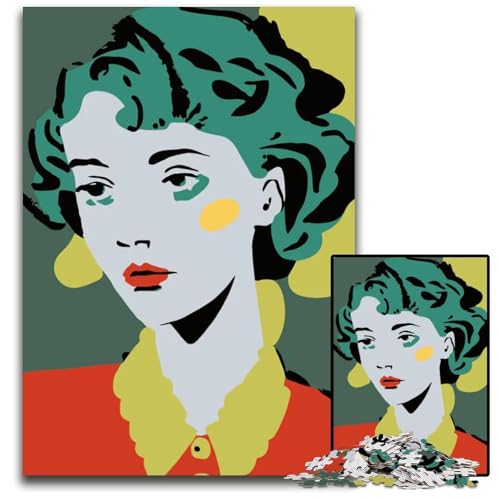 1000teiliges Puzzle Geschenke für Frauen zum Ausmalen Holzpuzzle ideal für Liebhaber perfektes Weihnachts Neujahrs und Valentinstagsgeschenk 1000 Teile (38 x 26 cm) von mowenbingpeng