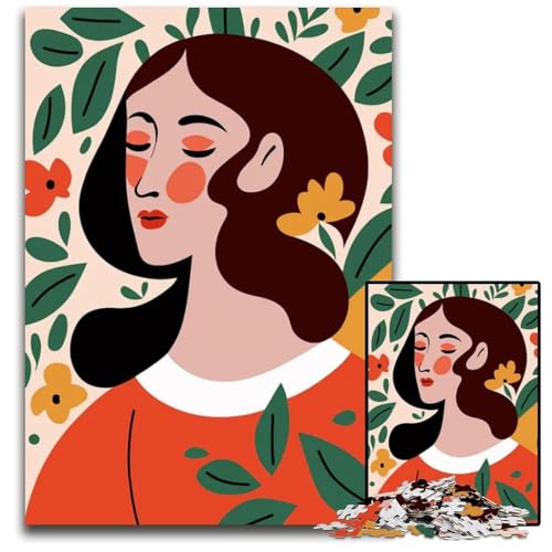 1000teiliges Puzzle Geschenke für Frauen zum Ausmalen Holzpuzzle ideal für Liebhaber perfektes Weihnachts Neujahrs und Valentinstagsgeschenk 1000 Teile (38 x 26 cm) von mowenbingpeng