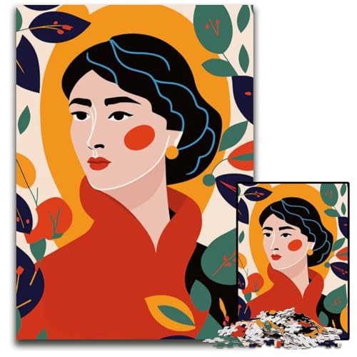 1000teiliges Puzzle Geschenke für Frauen zum Ausmalen Holzpuzzle ideal für Liebhaber perfektes Weihnachts Neujahrs und Valentinstagsgeschenk 1000 Teile (38 x 26 cm) von mowenbingpeng