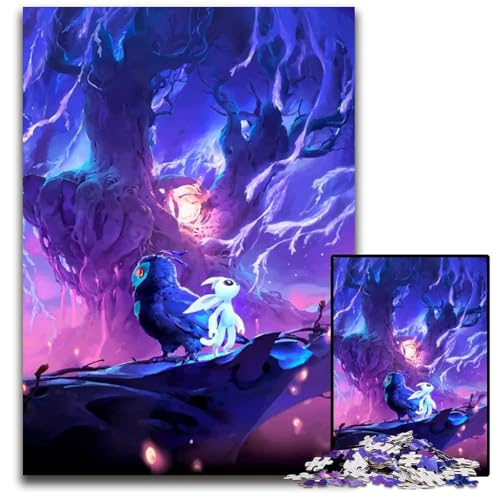 1000teiliges Puzzle Ori Impossible Puzzles für Erwachsene Denkspiel interaktives Familienspiel geeignet für Kinder ab 14 Jahren 1000 Teile (38 x 26 cm) von mowenbingpeng