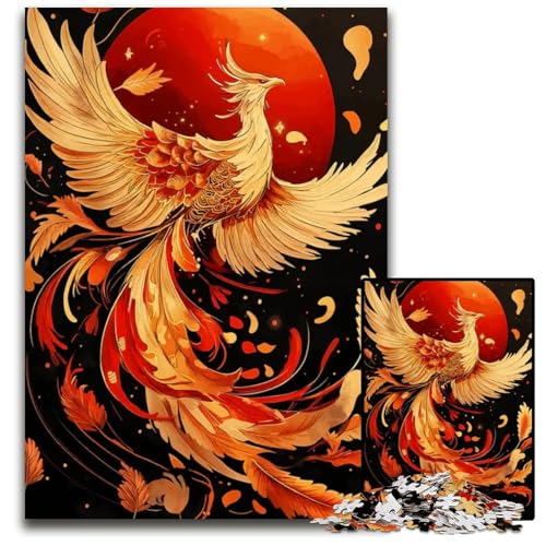 1000teiliges Puzzle für Erwachsene „Phoenix Rising“ Puzzles für Erwachsene perfekt als Halloween Weihnachts und Geburtstagsgeschenk 1000 Teile (38 x 26 cm) von mowenbingpeng