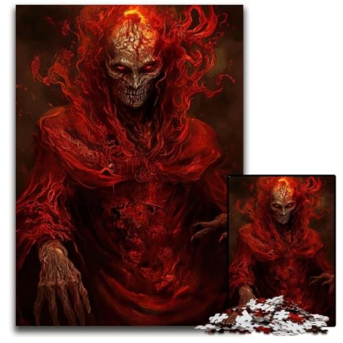 1000teiliges Puzzle für Erwachsene Der Teufel im Inneren Puzzles für Erwachsene perfekt als Halloween Weihnachts und Geburtstagsgeschenk 1000 Teile (75 x 50 cm) von mowenbingpeng